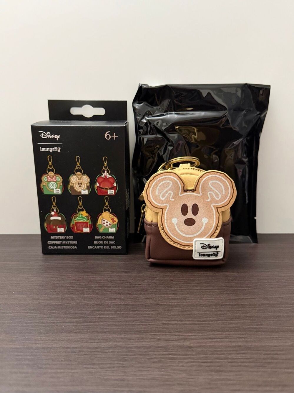 Loungefly Disney Mickey & Minnie Mouse Blind Box Bag Charm - Mickey Sugar Cookie